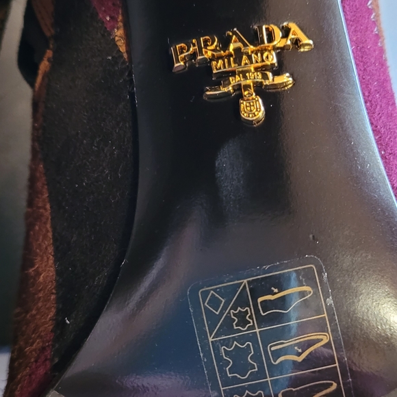Prada Patchwork Suede Ankle Boots. - Picture 12 of 16